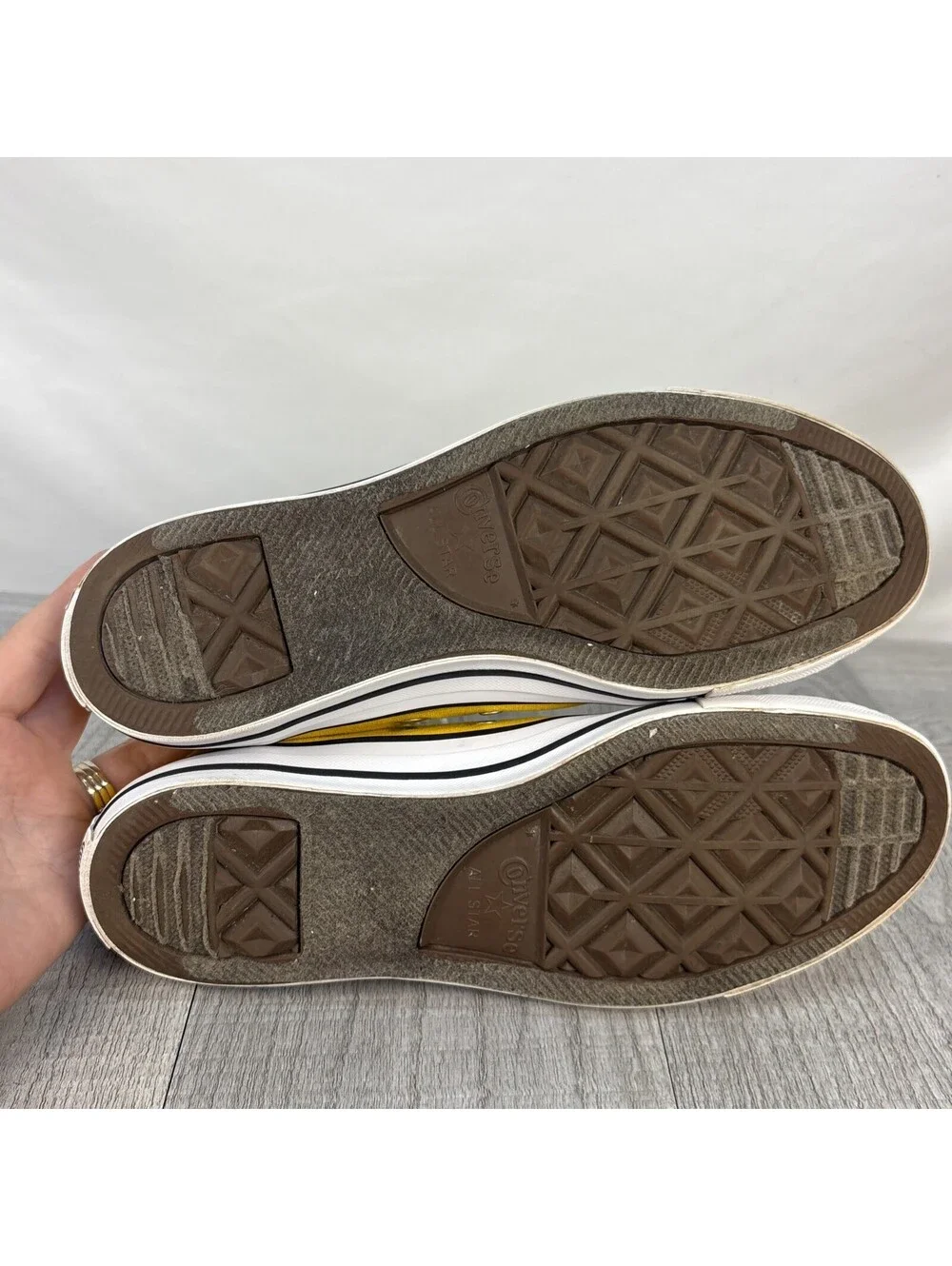 Converse Chuck Taylor Yellow High Tops M8 W10